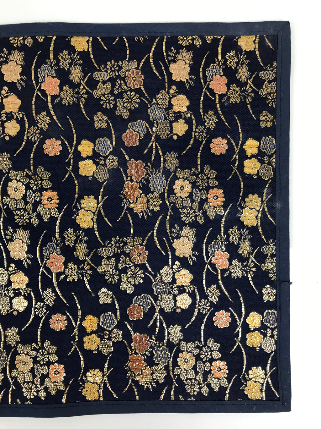 Japanese Buddhist Altar Kyozukue Silk Table Cloth Uchishiki Rectangle Blue BA823