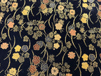Japanese Buddhist Altar Kyozukue Silk Table Cloth Uchishiki Rectangle Blue BA823