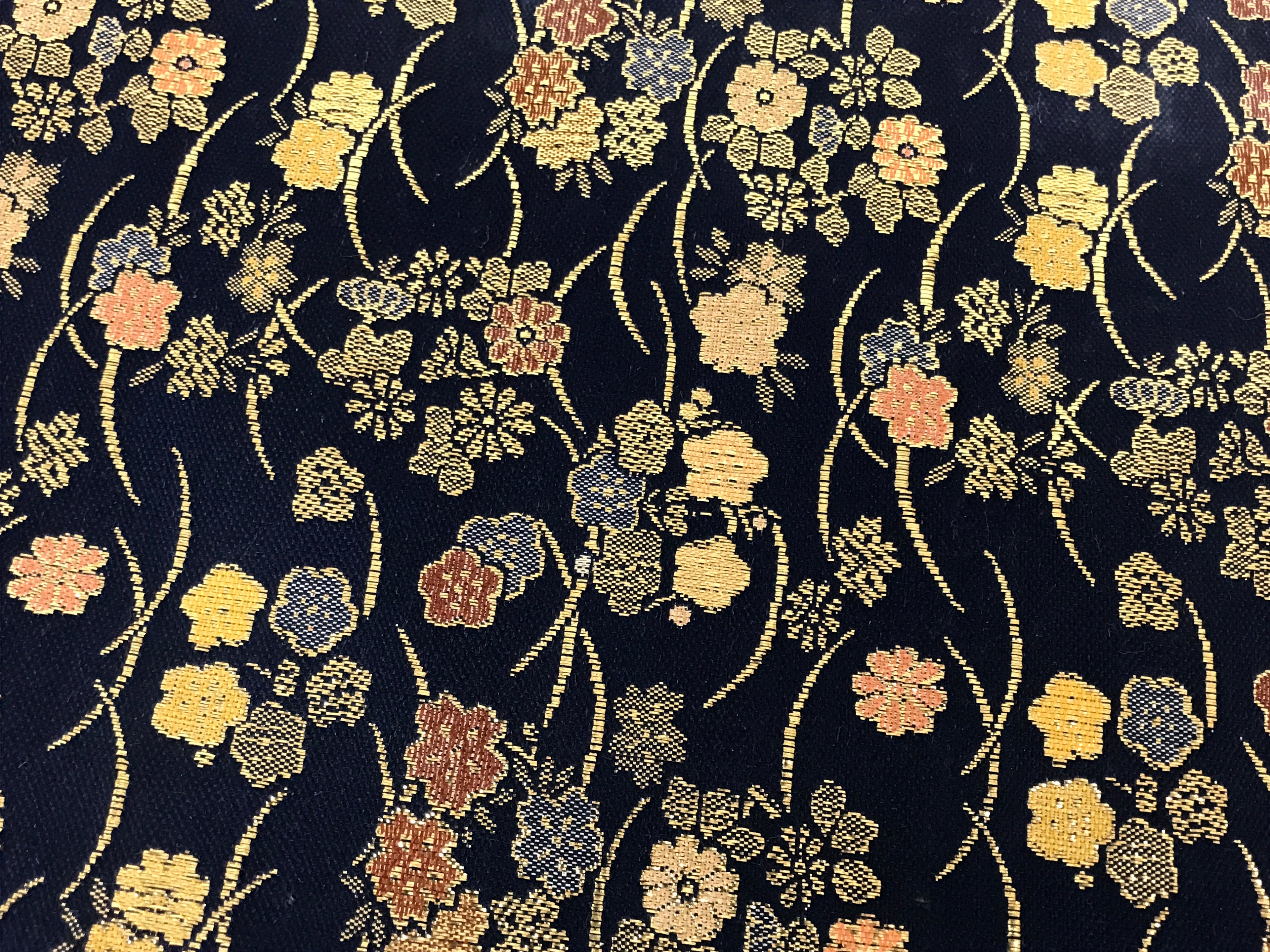 Japanese Buddhist Altar Kyozukue Silk Table Cloth Uchishiki Rectangle Blue BA823