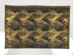 Japanese Buddhist Altar Kyozukue Silk Table Mat Uchishiki Blue Gold Sakura BA915