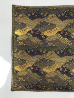 Japanese Buddhist Altar Kyozukue Silk Table Mat Uchishiki Blue Gold Sakura BA915