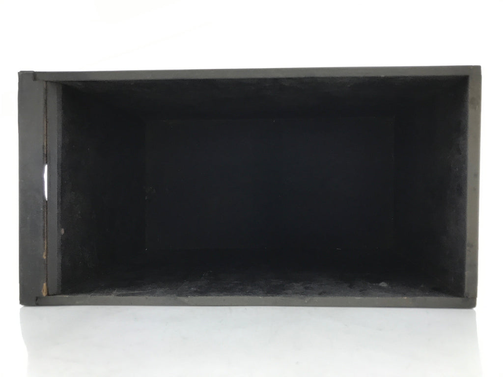 Japanese Buddhist Altar Lacquer Drawer Vtg Gold Makie Balloon Flower Kikyo BA500