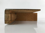 Japanese Buddhist Altar Lacquer Part Vtg Gilt Carved Wood Lotus Gold Black BA290