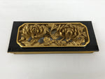 Japanese Buddhist Altar Lacquer Wood Chrysanthemum Butsudan Spare Part Gold BP4