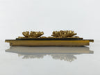 Japanese Buddhist Altar Lacquer Wood Chrysanthemum Butsudan Spare Part Gold BP4