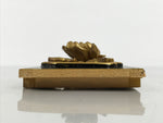 Japanese Buddhist Altar Lacquer Wood Chrysanthemum Butsudan Spare Part Gold BP4