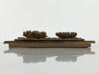 Japanese Buddhist Altar Lacquer Wood Chrysanthemum Butsudan Spare Part Gold BP4