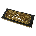 Japanese Buddhist Altar Lacquer Wood Chrysanthemum Butsudan Spare Part Gold BP4