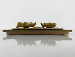 Japanese Buddhist Altar Lacquer Wood Chrysanthemum Butsudan Spare Part Gold BP5