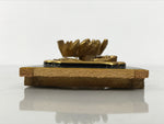 Japanese Buddhist Altar Lacquer Wood Chrysanthemum Butsudan Spare Part Gold BP5