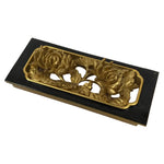 Japanese Buddhist Altar Lacquer Wood Chrysanthemum Butsudan Spare Part Gold BP5