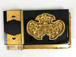 Japanese Buddhist Altar Lacquer Wood Floral Panel Butsudan Spare Part Gold BP11