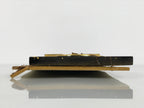 Japanese Buddhist Altar Lacquer Wood Floral Panel Butsudan Spare Part Gold BP11