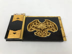 Japanese Buddhist Altar Lacquer Wood Floral Panel Butsudan Spare Part Gold BP12