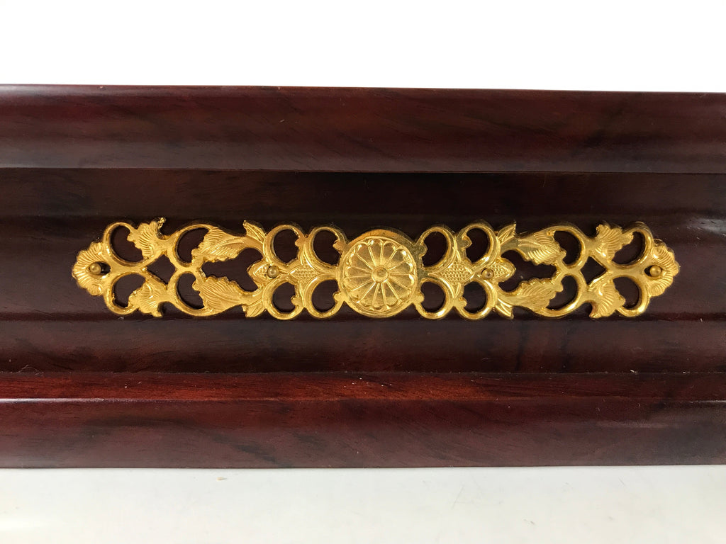 Japanese Buddhist Altar Lacquer Wood Kyozukue Offering Table Vtg Brown BA294