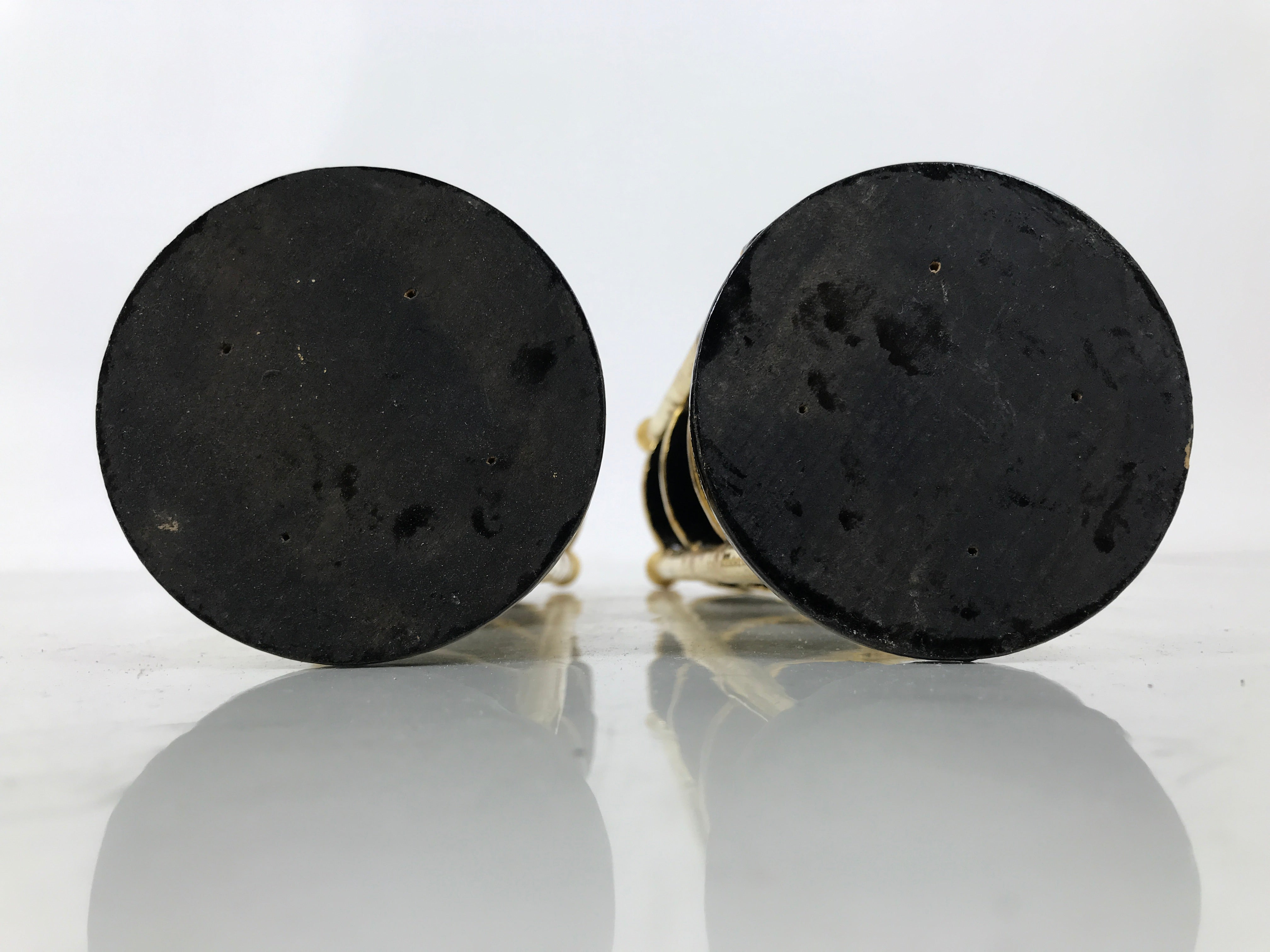 Japanese Buddhist Altar Lacquer Wood Offering Shelf Stand Vtg 2pc Butsugu BA748