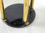 Japanese Buddhist Altar Lacquer Wood Offering Shelf Stand Vtg 2pc Butsugu BA748
