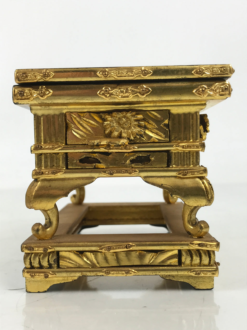 Japanese Buddhist Altar Lacquer Wood Offering Table Uwajoku Maejoku Wakasa BA623
