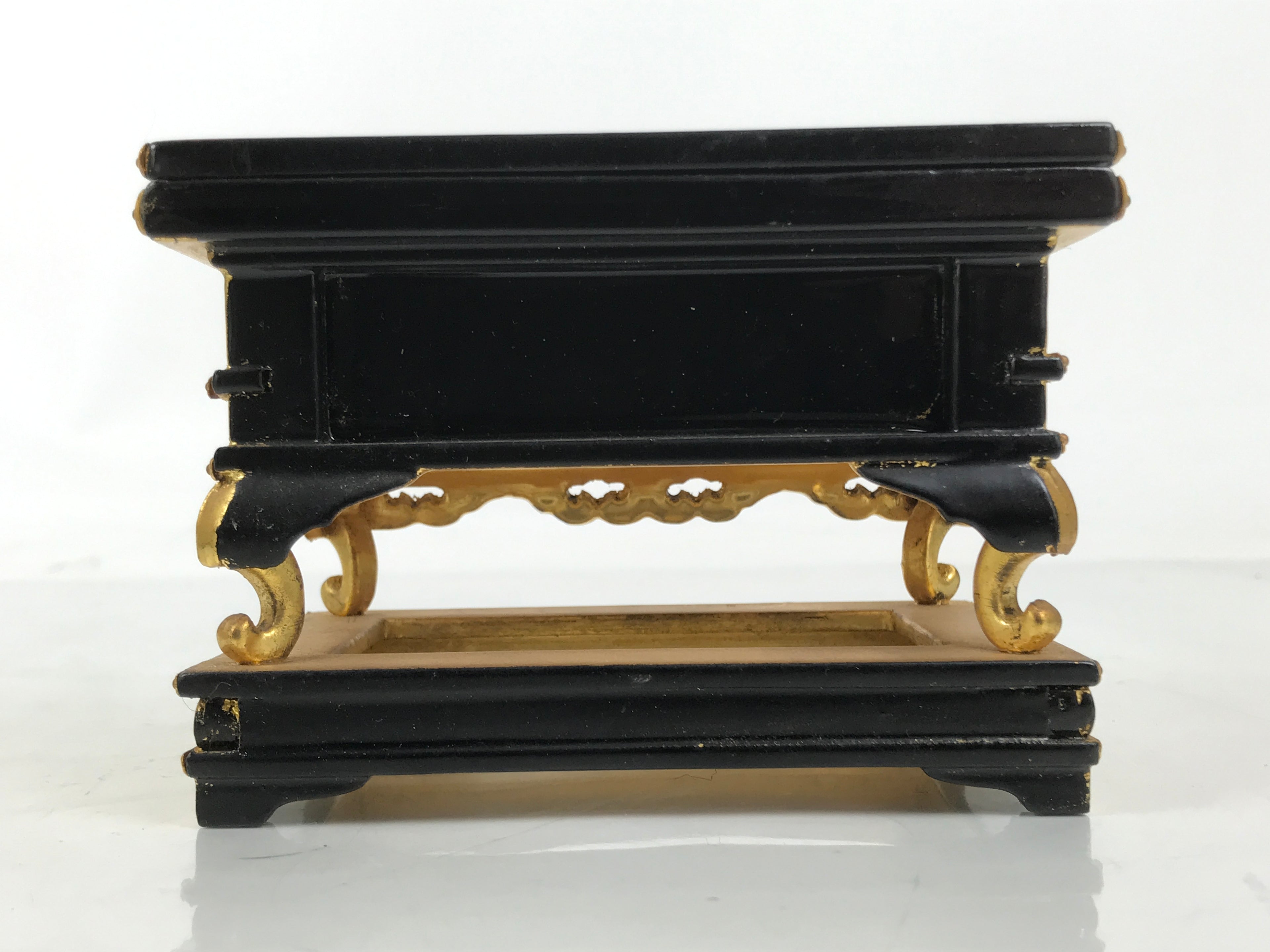 Japanese Buddhist Altar Lacquer Wood Offering Table Uwajoku Maejoku Wakasa BA623