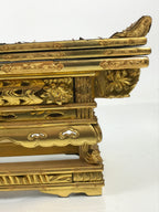 Japanese Buddhist Altar Lacquer Wood Offering Table Vtg Maejoku Wakasa BA622
