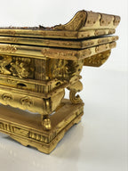 Japanese Buddhist Altar Lacquer Wood Offering Table Vtg Maejoku Wakasa BA622