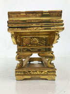 Japanese Buddhist Altar Lacquer Wood Offering Table Vtg Maejoku Wakasa BA622