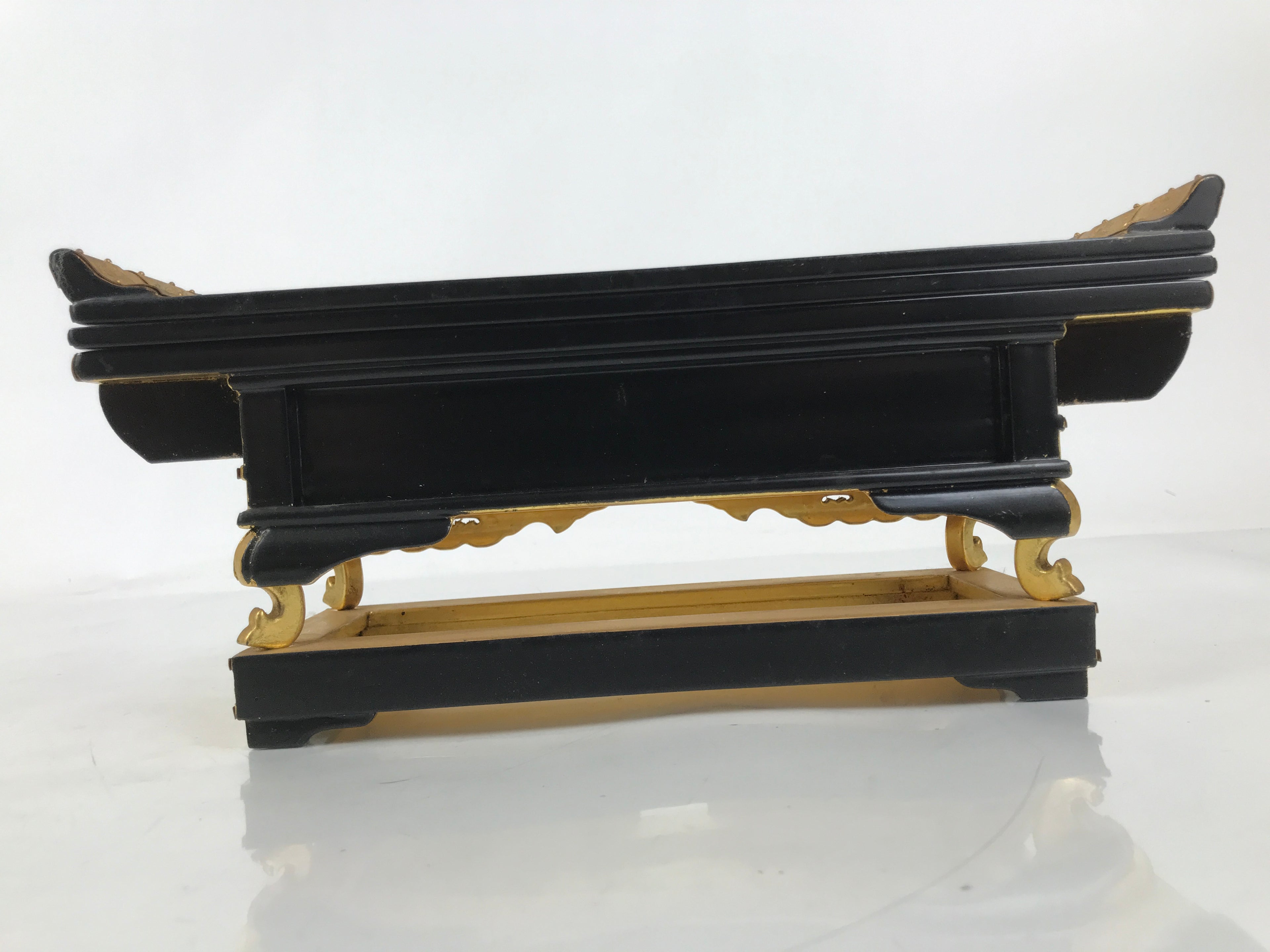 Japanese Buddhist Altar Lacquer Wood Offering Table Vtg Maejoku Wakasa BA622