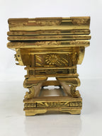 Japanese Buddhist Altar Lacquer Wood Offering Table Vtg Maejoku Wakasa BA622