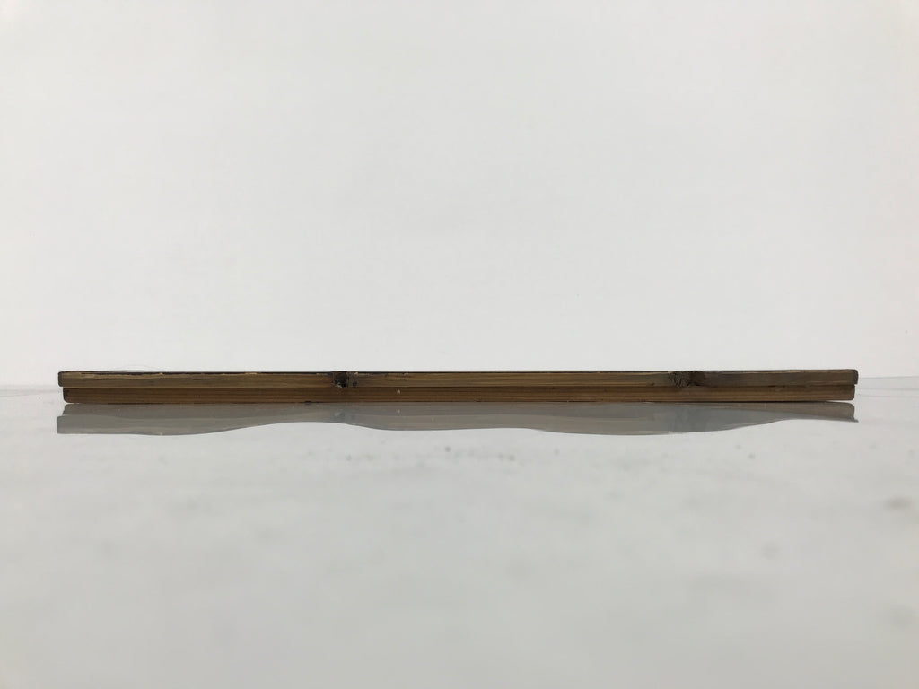 Japanese Buddhist Altar Lacquer Wood Panel Butsudan Spare Part Gold Black BP13