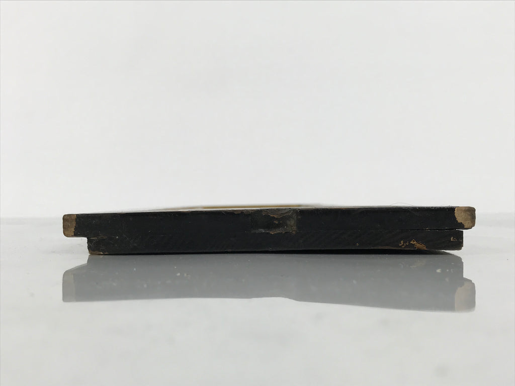 Japanese Buddhist Altar Lacquer Wood Panel Butsudan Spare Part Gold Black BP13