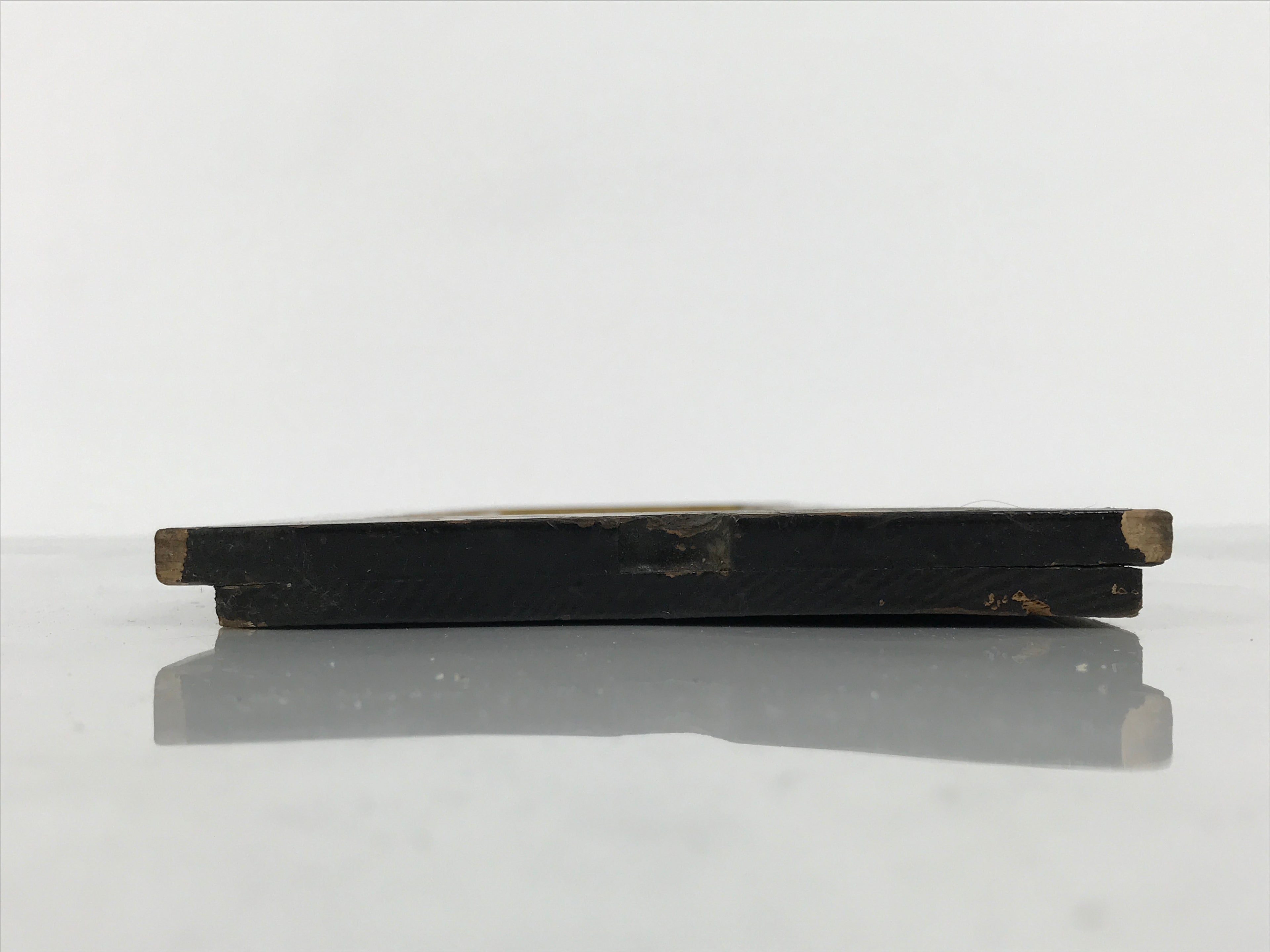 Japanese Buddhist Altar Lacquer Wood Panel Butsudan Spare Part Gold Black BP13