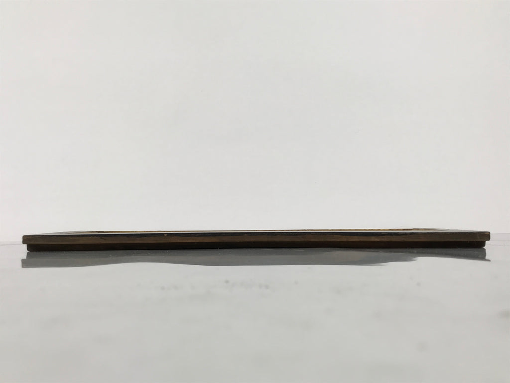 Japanese Buddhist Altar Lacquer Wood Panel Butsudan Spare Part Gold Black BP13