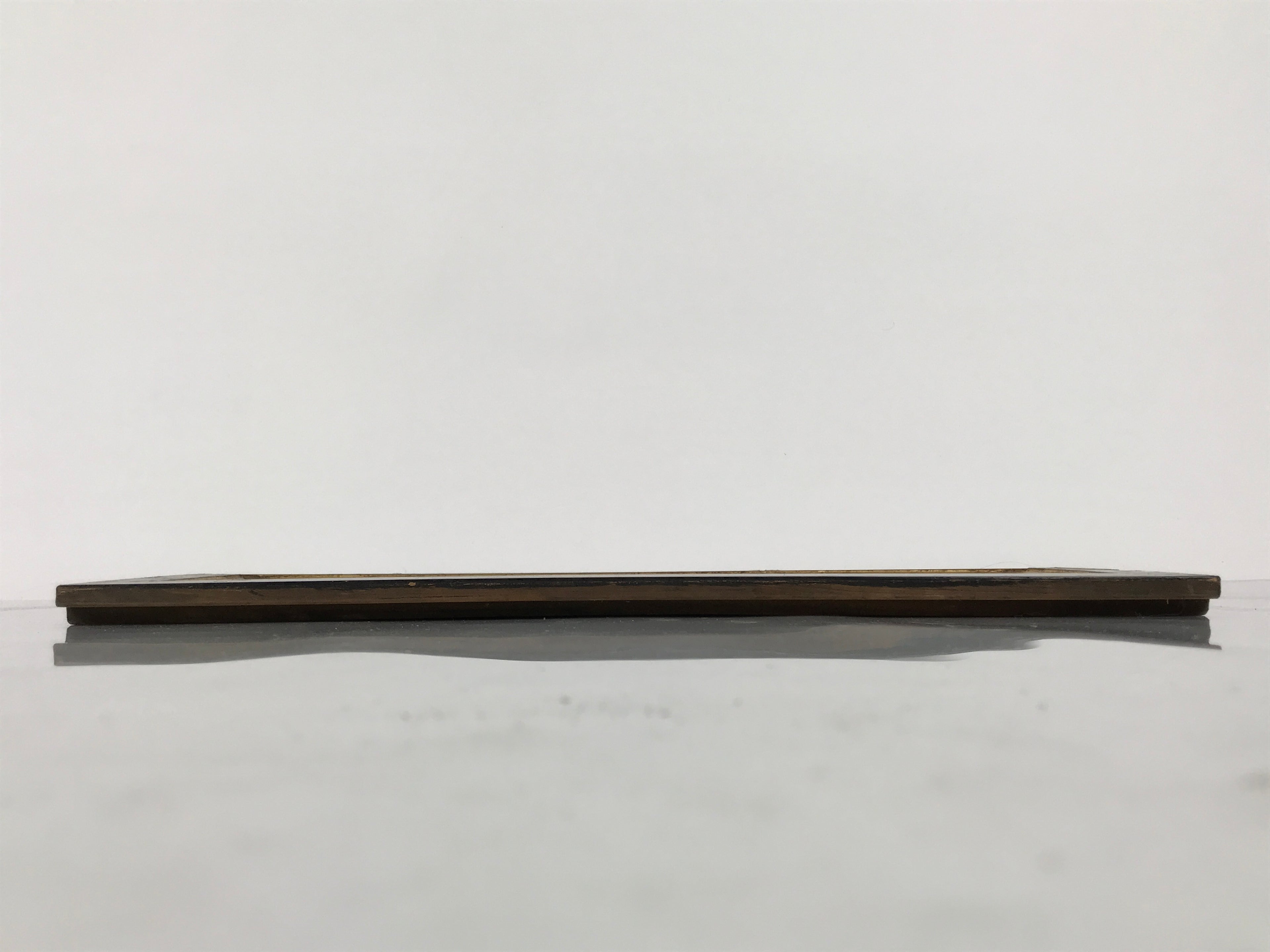 Japanese Buddhist Altar Lacquer Wood Panel Butsudan Spare Part Gold Black BP13