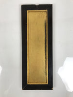 Japanese Buddhist Altar Lacquer Wood Panel Butsudan Spare Part Gold Black BP14