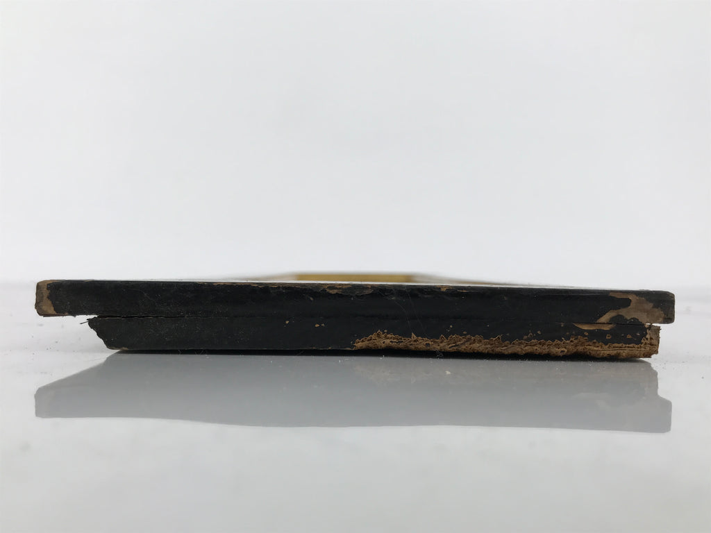 Japanese Buddhist Altar Lacquer Wood Panel Butsudan Spare Part Gold Black BP14