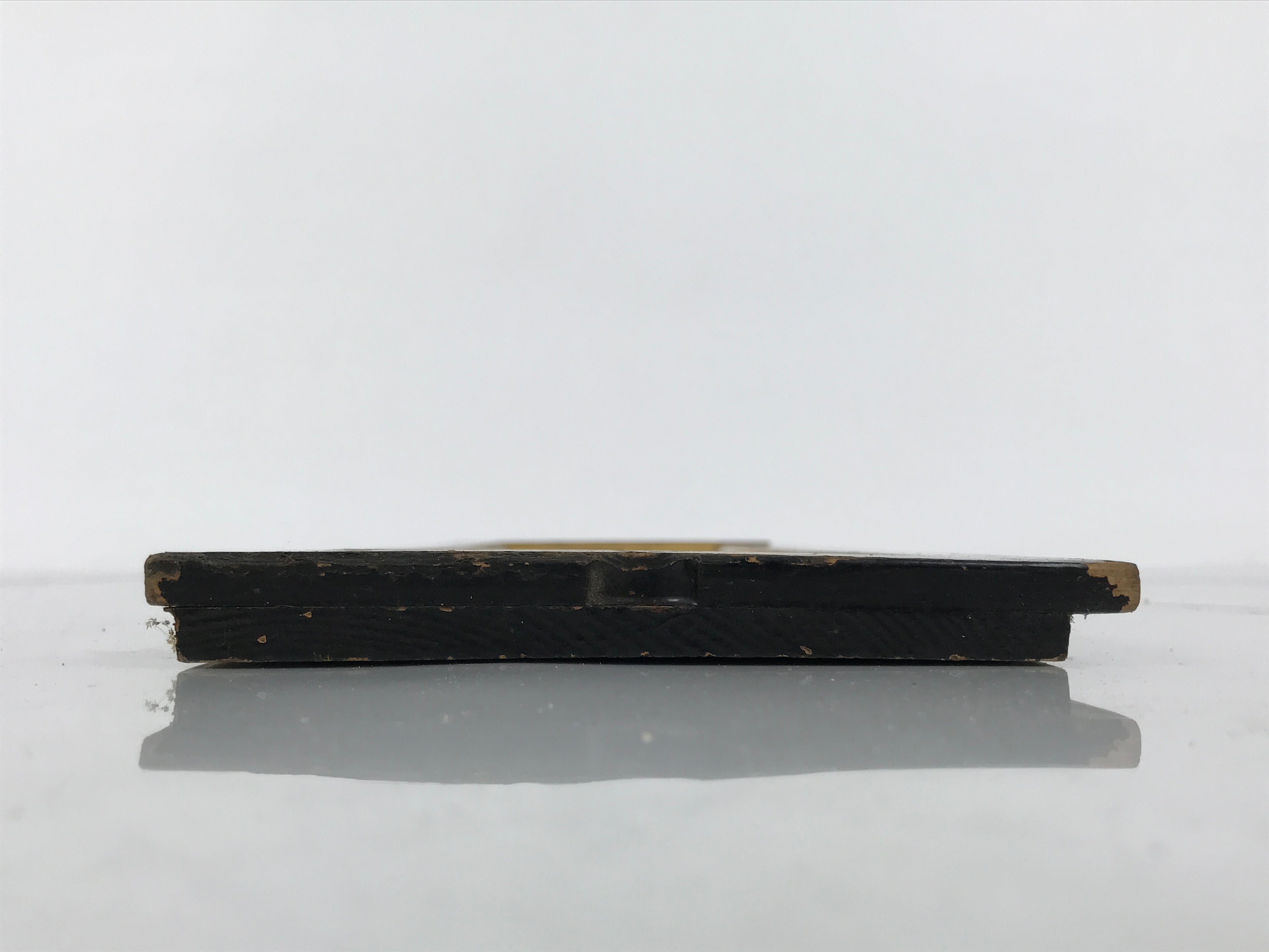 Japanese Buddhist Altar Lacquer Wood Panel Butsudan Spare Part Gold Black BP14