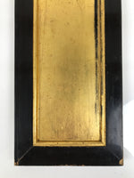 Japanese Buddhist Altar Lacquer Wood Panel Butsudan Spare Part Gold Black BP14