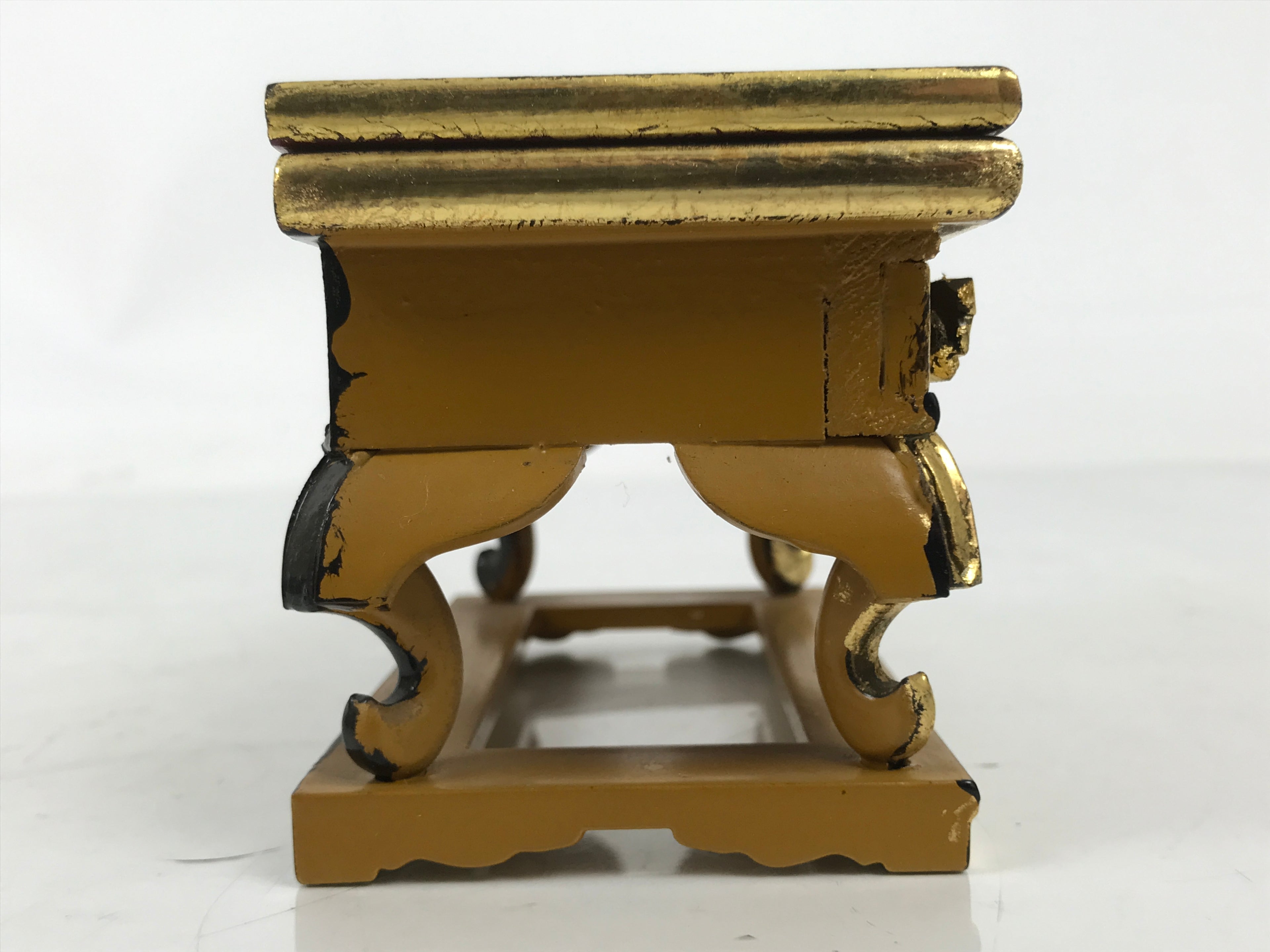 Japanese Buddhist Altar Lacquer Wood Resin Offering Table Uwajoku Maejoku BA624