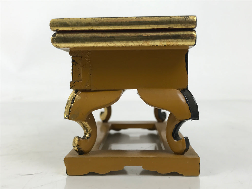 Japanese Buddhist Altar Lacquer Wood Resin Offering Table Uwajoku Maejoku BA624