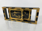 Japanese Buddhist Altar Lacquer Wood Sliding Doors Brass Black Gold Makie BP23