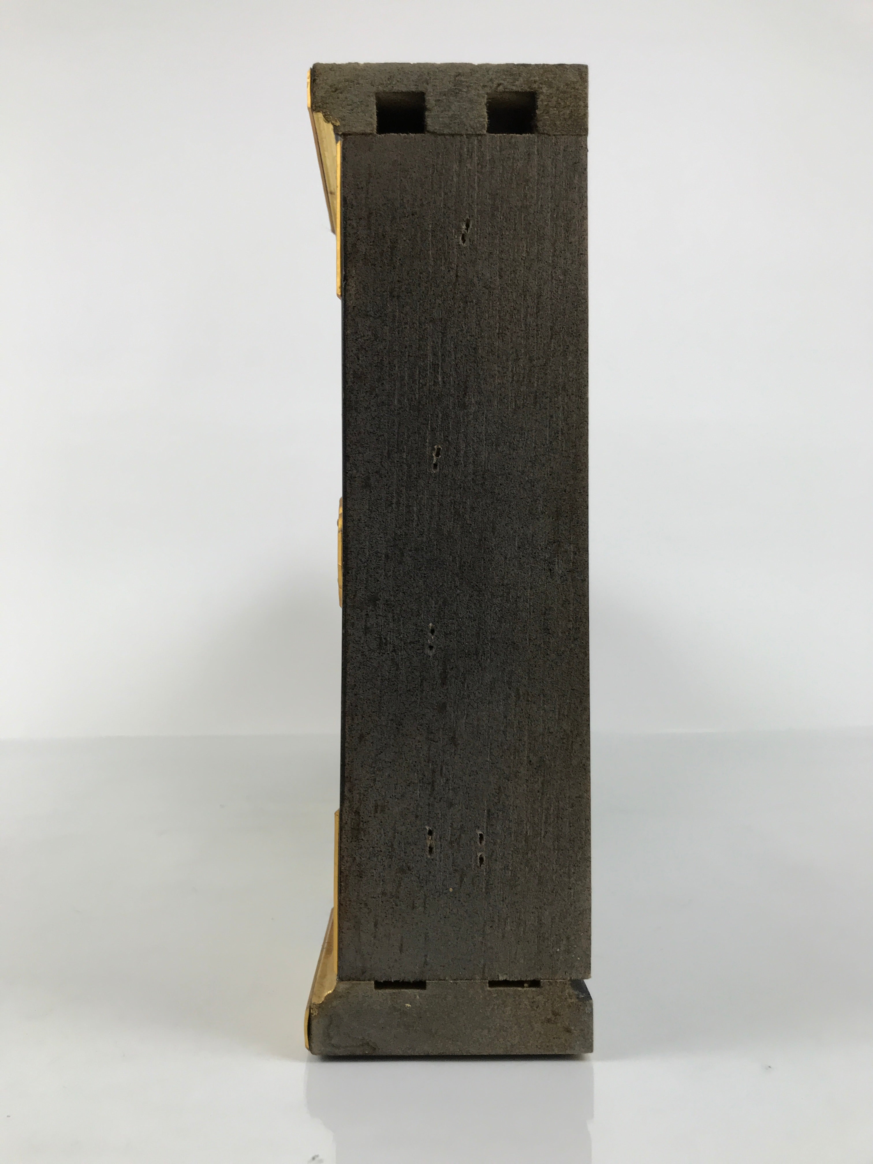 Japanese Buddhist Altar Lacquer Wood Sliding Doors Brass Black Gold Makie BP23