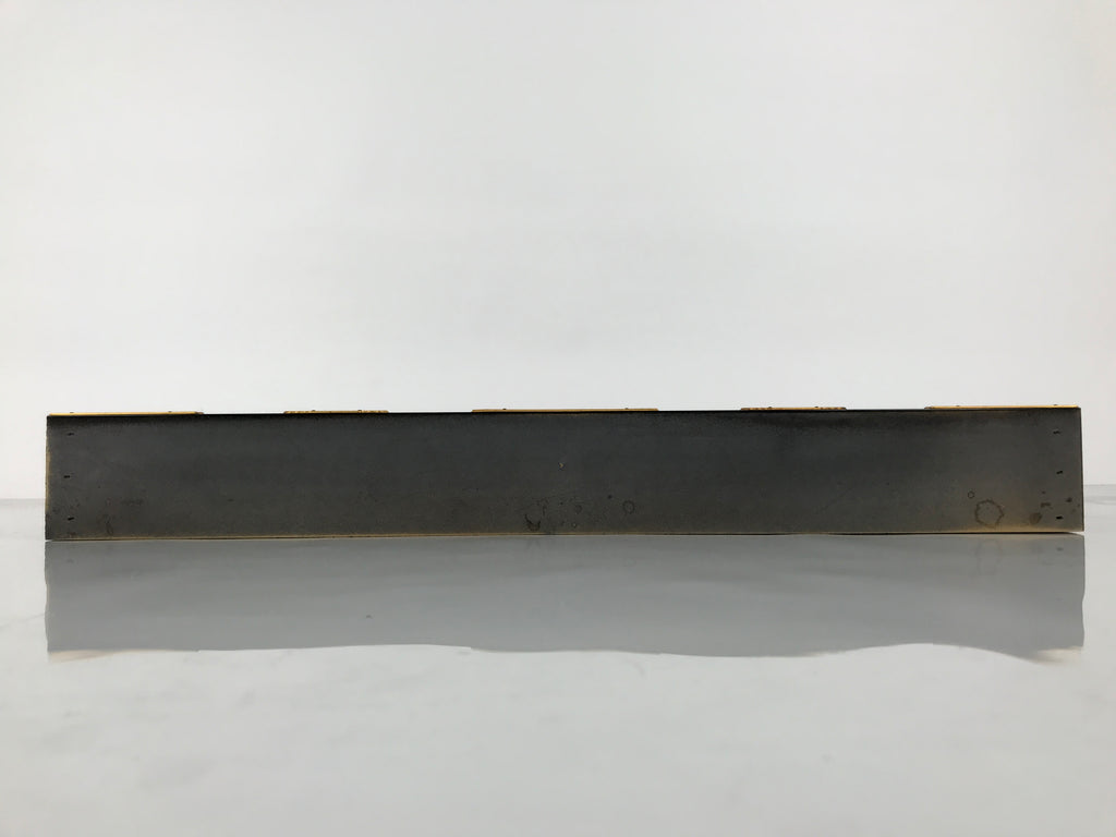 Japanese Buddhist Altar Lacquer Wood Sliding Doors Brass Black Gold Makie BP23