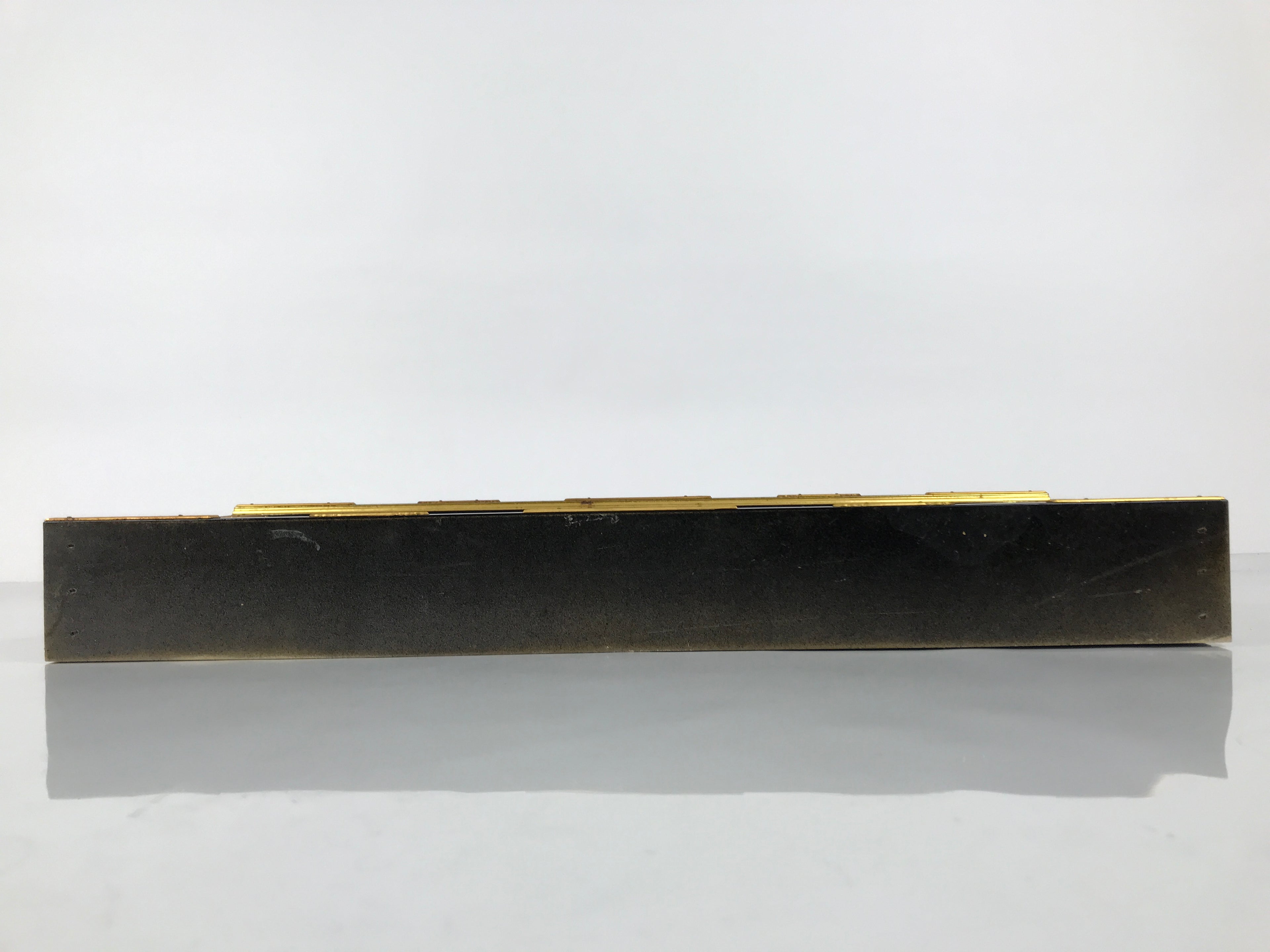 Japanese Buddhist Altar Lacquer Wood Sliding Doors Brass Black Gold Makie BP23