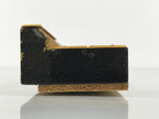 Japanese Buddhist Altar Lacquer Wood Spare Part Border Piece Brass Floral BP9