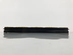 Japanese Buddhist Altar Lacquer Wood Spare Part Vtg Base Piece Brass Cranes BP6