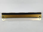 Japanese Buddhist Altar Lacquer Wood Spare Part Vtg Base Piece Brass Cranes BP8