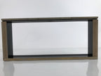 Japanese Buddhist Altar Lacquer Wood Spare Part Vtg Door Frame Brass Black BA432