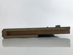 Japanese Buddhist Altar Lacquer Wood Spare Part Vtg Shelf Brass Black BA433