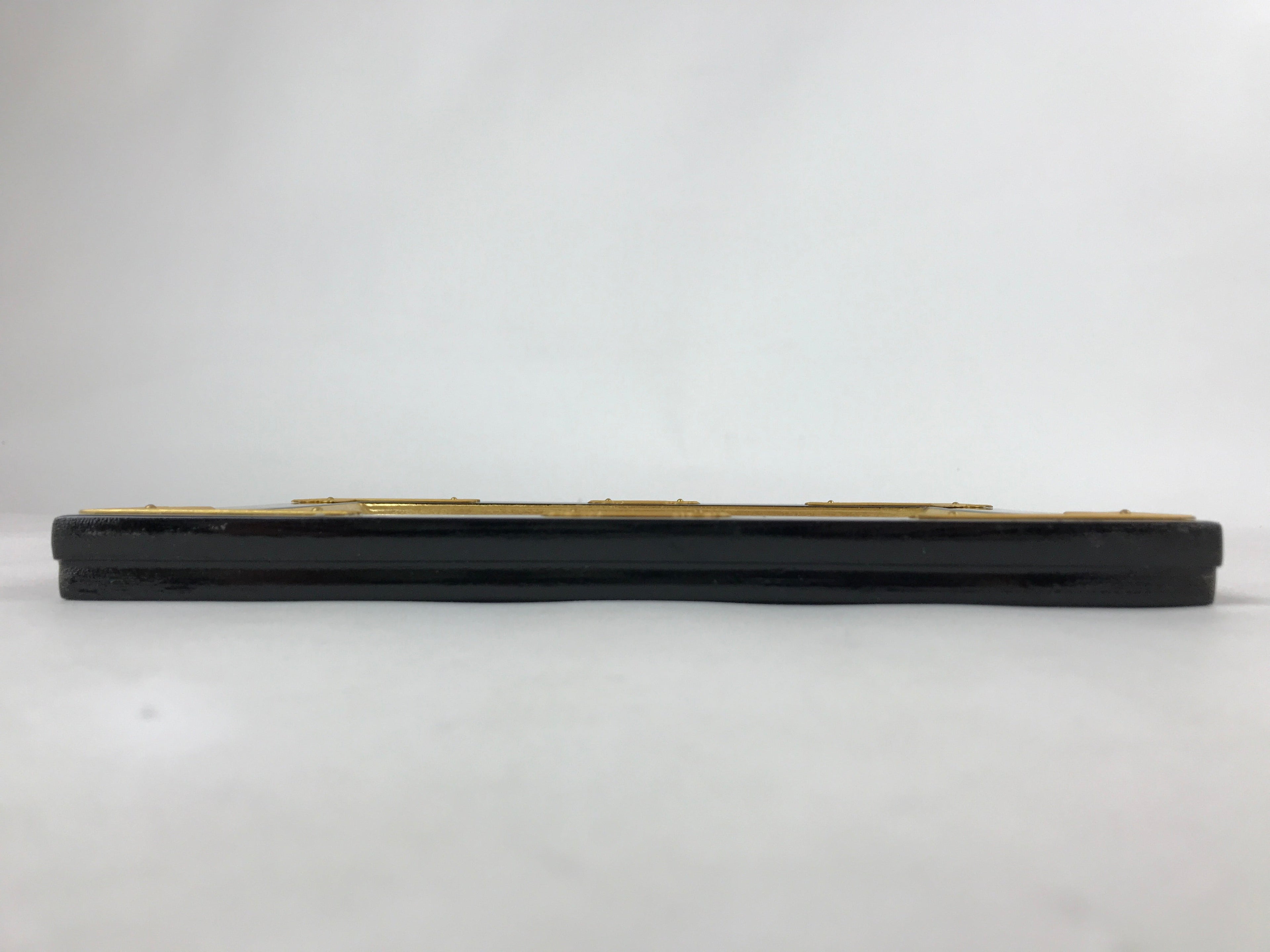 Japanese Buddhist Altar Lacquered Door Panel Vtg Gilt Makie Scenery Gold BA233