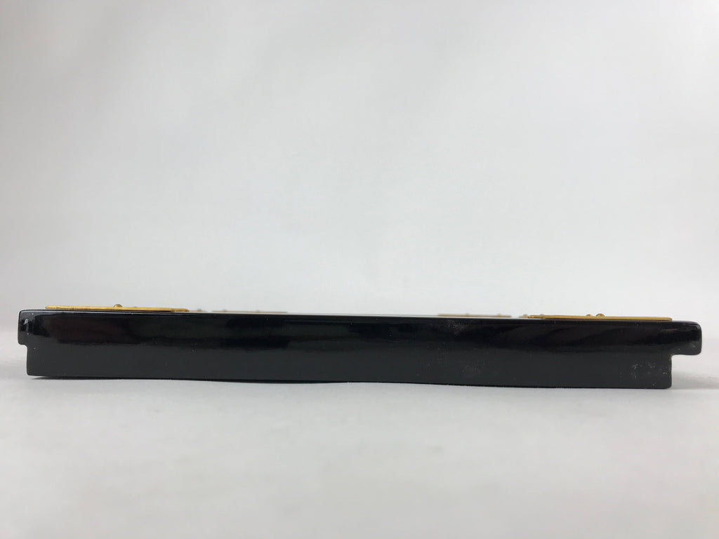 Japanese Buddhist Altar Lacquered Door Panel Vtg Gilt Makie Scenery Gold BA233